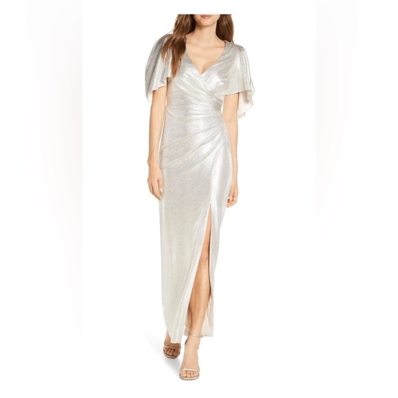 Eliza J Dresses & Skirts - Eliza J Silver Gown Size 10